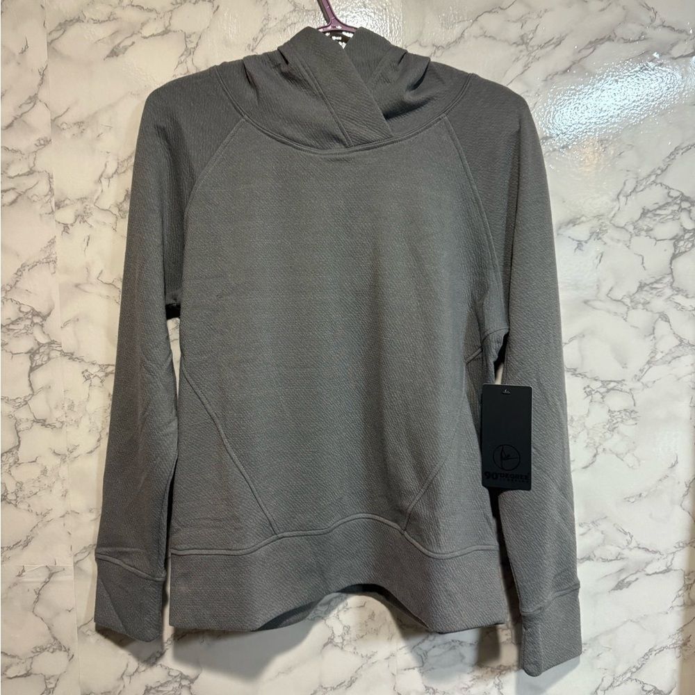 NEW 90 Degree Flex For It Gray Women's Hooded Sweater Size M in Charcoal Gray